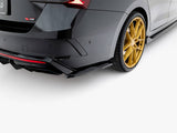 Rear Side Splitters V.7 compatible with Skoda Octavia RS Liftback / Estate Mk4 Facelift
