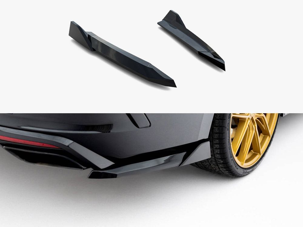 Rear Side Splitters V.6 compatible with Skoda Octavia RS Liftback / Estate Mk4 / Mk4 Facelift
