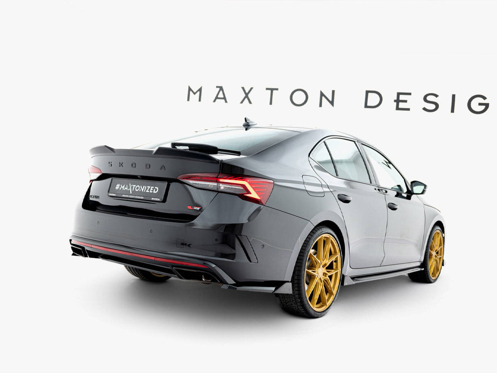 Rear Side Splitters V.6 compatible with Skoda Octavia RS Liftback / Estate Mk4 / Mk4 Facelift
