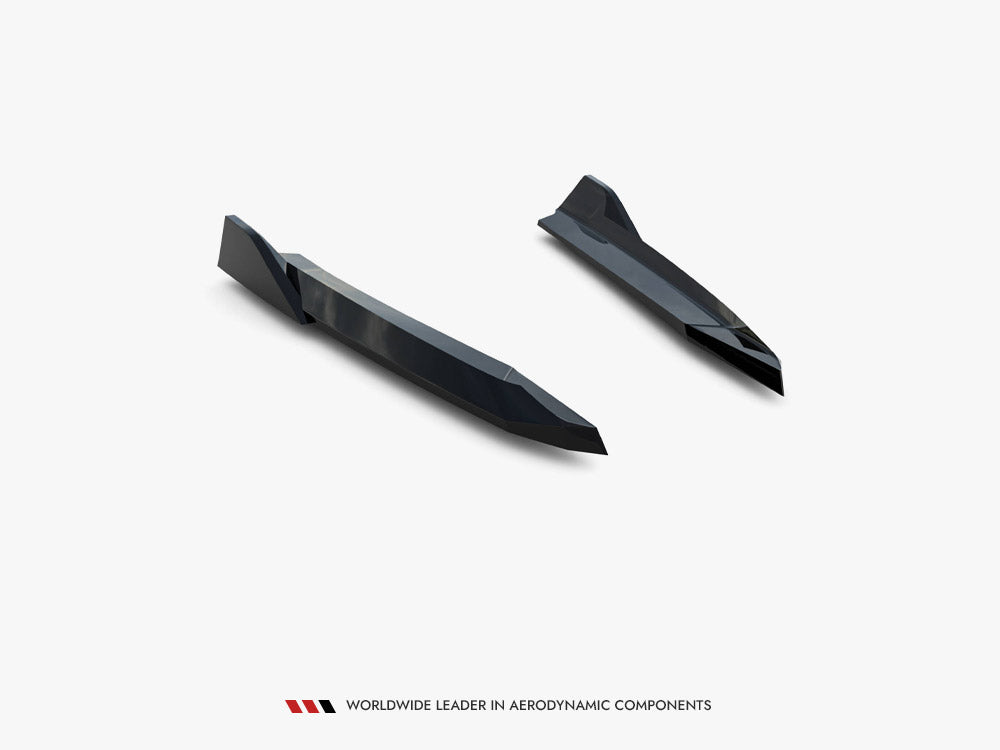 Rear Side Splitters V.6 compatible with Skoda Octavia RS Liftback / Estate Mk4 / Mk4 Facelift
