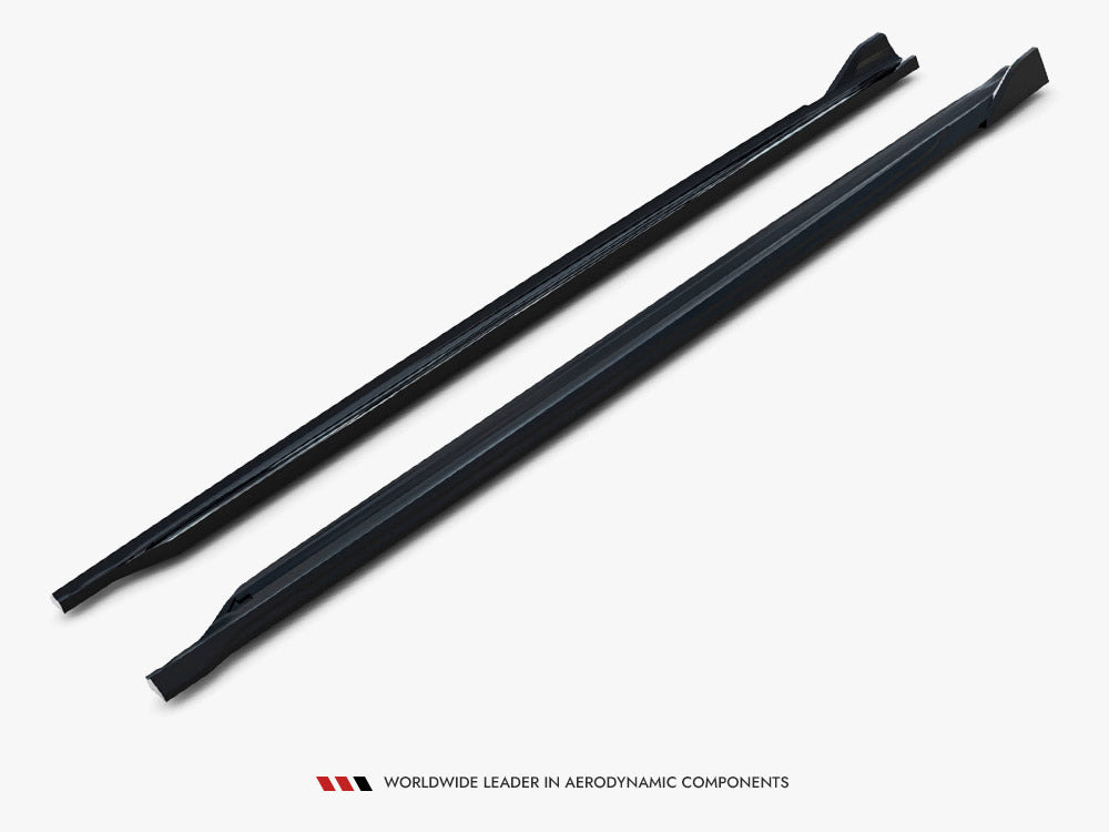 Side Skirts Diffusers V.4 compatible with Skoda Octavia RS Liftback / Estate Mk4 Facelift