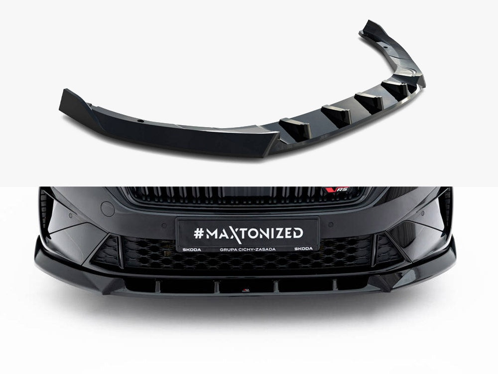 Front Splitter V.2 compatible with Skoda Octavia RS Liftback / Estate Mk4 Facelift