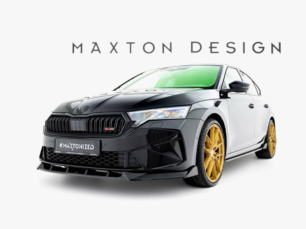 Front Splitter V.2 compatible with Skoda Octavia RS Liftback / Estate Mk4 Facelift