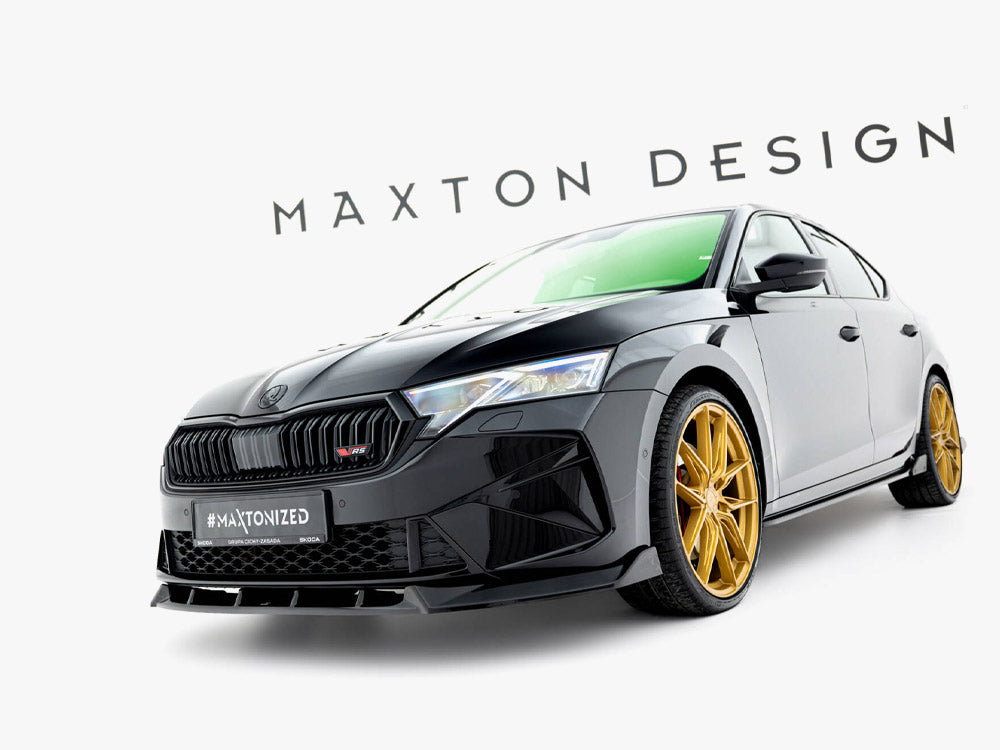 Front Splitter V.2 compatible with Skoda Octavia RS Liftback / Estate Mk4 Facelift