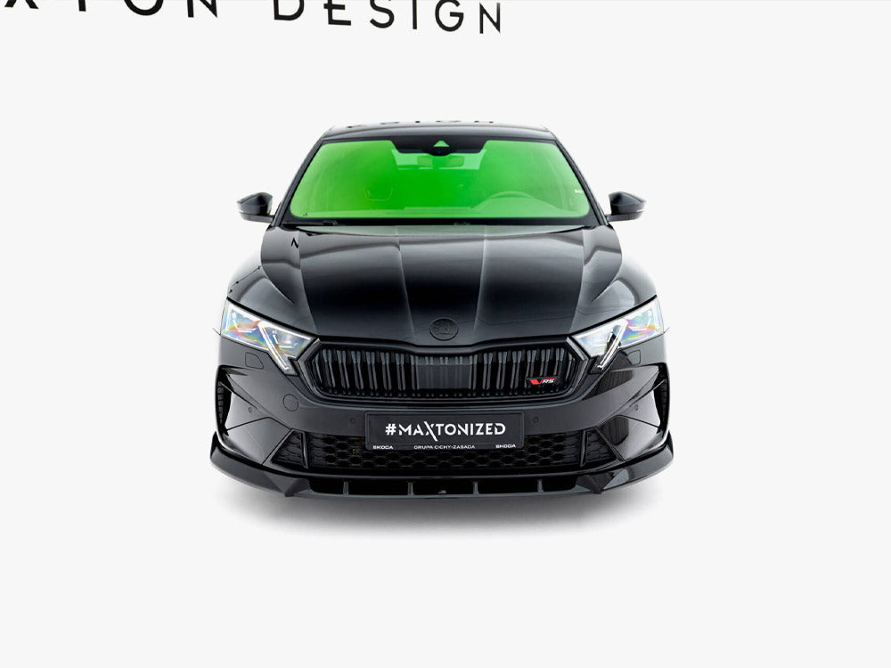 Front Splitter V.2 compatible with Skoda Octavia RS Liftback / Estate Mk4 Facelift