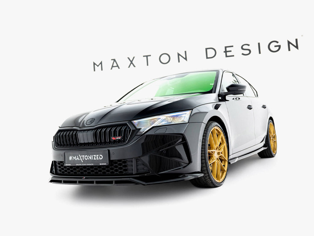 Front Splitter V.1 compatible with Skoda Octavia RS Liftback / Estate Mk4 Facelift