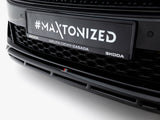 Front Splitter V.1 compatible with Skoda Octavia RS Liftback / Estate Mk4 Facelift