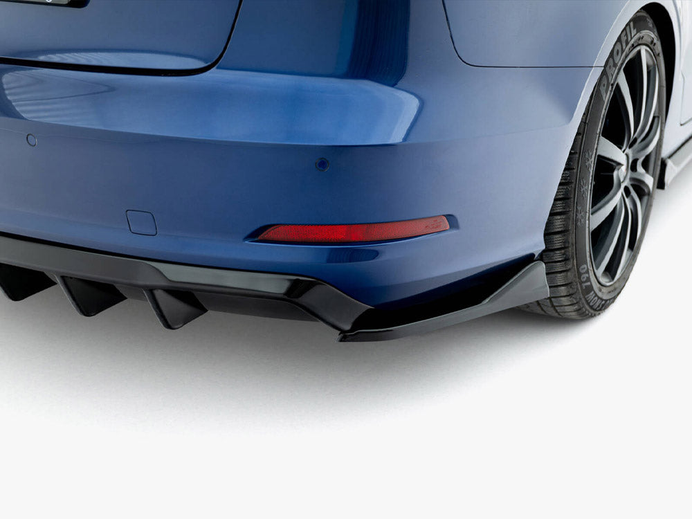 Rear Valance compatible with Audi A3 Sedan 8V (Version with dual exhaust tips on one Side)