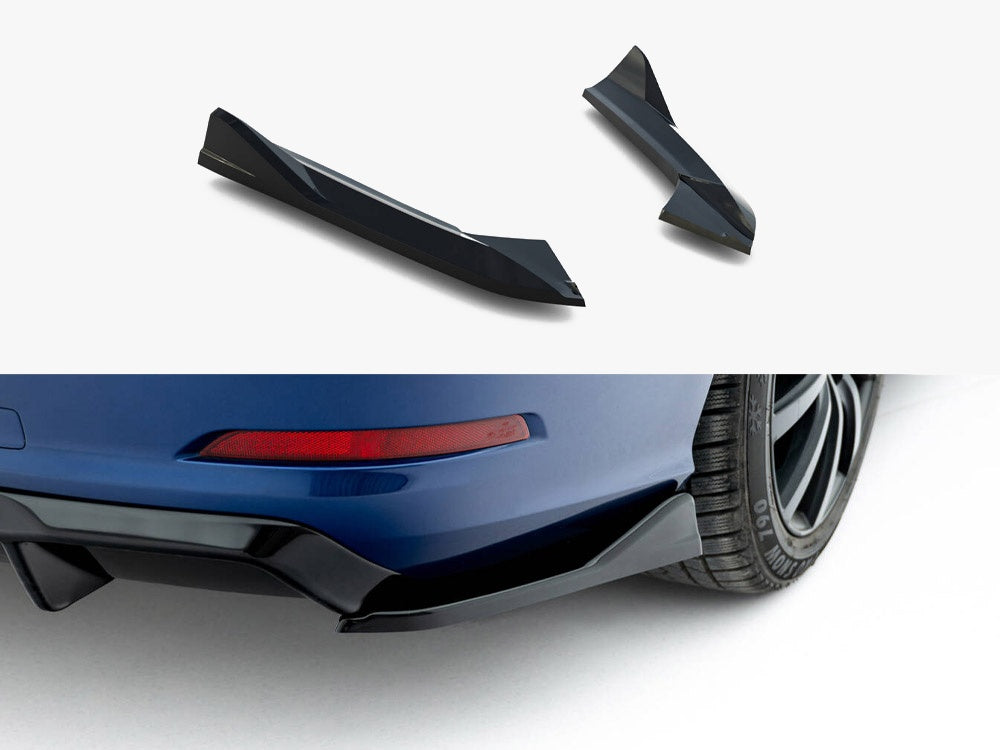 Rear Side Splitters compatible with Audi A3 Sedan 8V