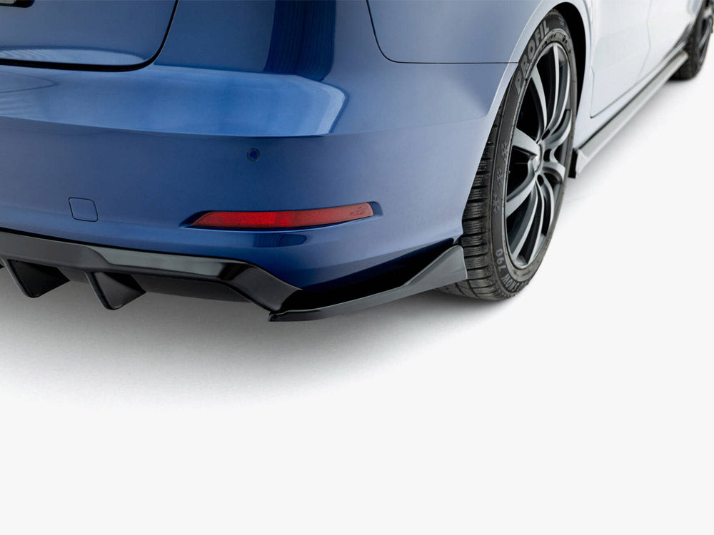 Rear Side Splitters compatible with Audi A3 Sedan 8V