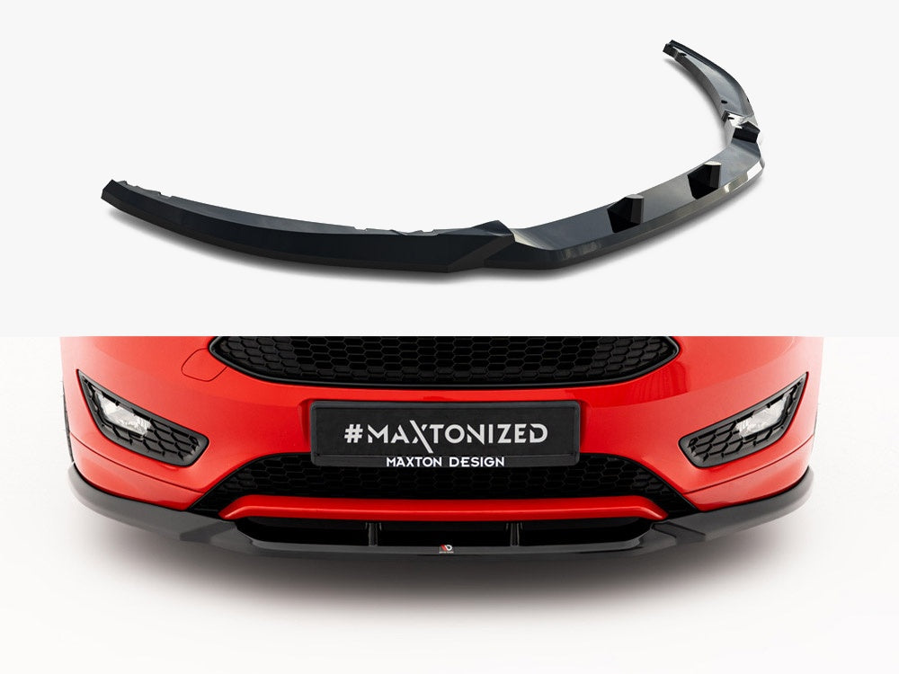 Front Splitter V.3 compatible with Ford Focus ST-Line Mk3 Facelift