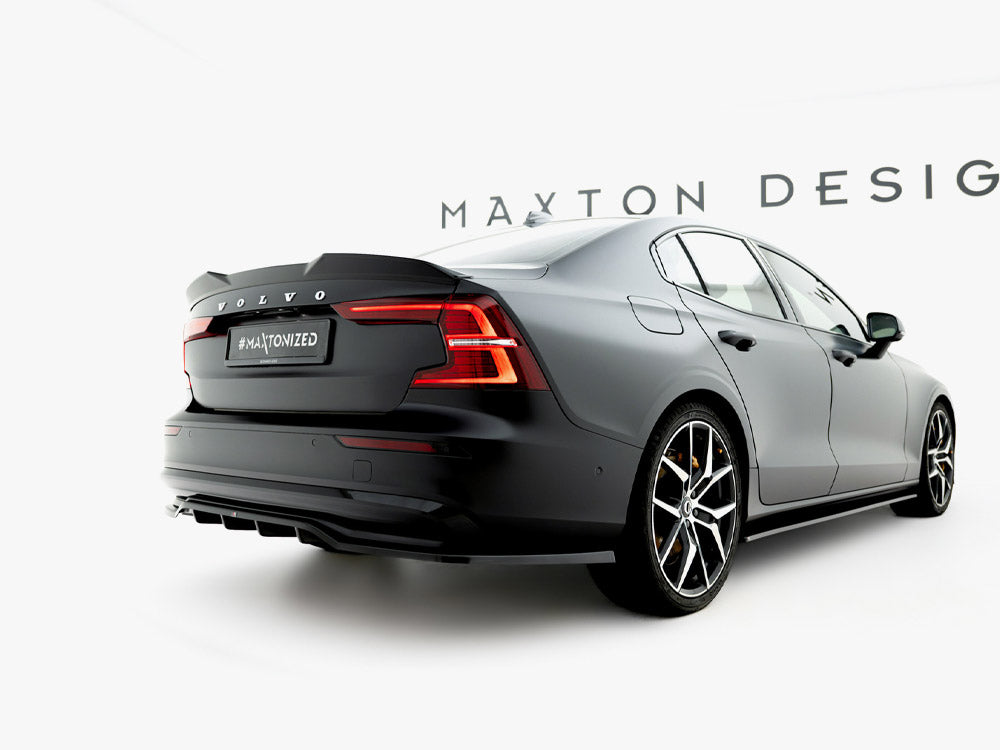 Rear Splitter (Vertical Bars) compatible with Volvo S60 / V60 R-Design Mk3 Facelift
