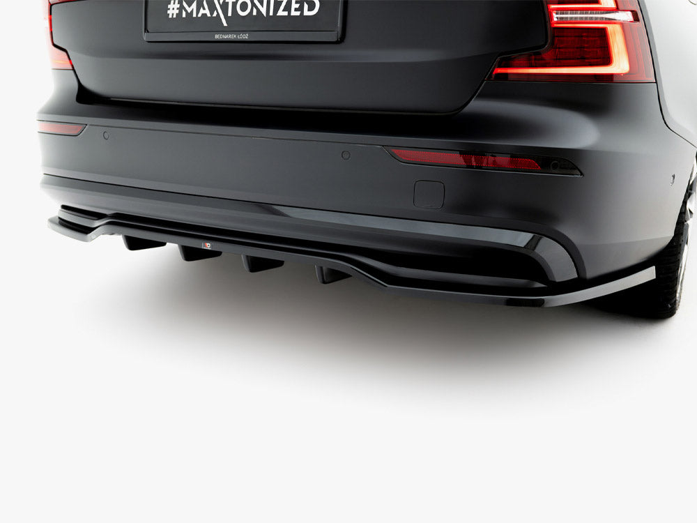 Rear Splitter (Vertical Bars) compatible with Volvo S60 / V60 R-Design Mk3 Facelift