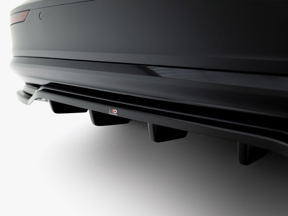 Rear Splitter (Vertical Bars) compatible with Volvo S60 / V60 R-Design Mk3 Facelift