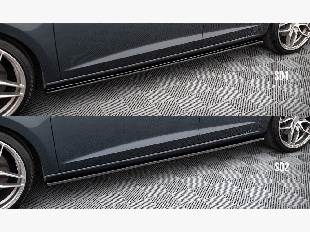 Side Skirts Diffusers V.1 compatible with SEAT Leon Mk3 Cupra / FR Facelift