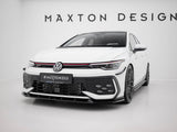 Front Splitter V.2 compatible with Volkswagen Golf GTI / GTE / R-Line Mk8 Facelift