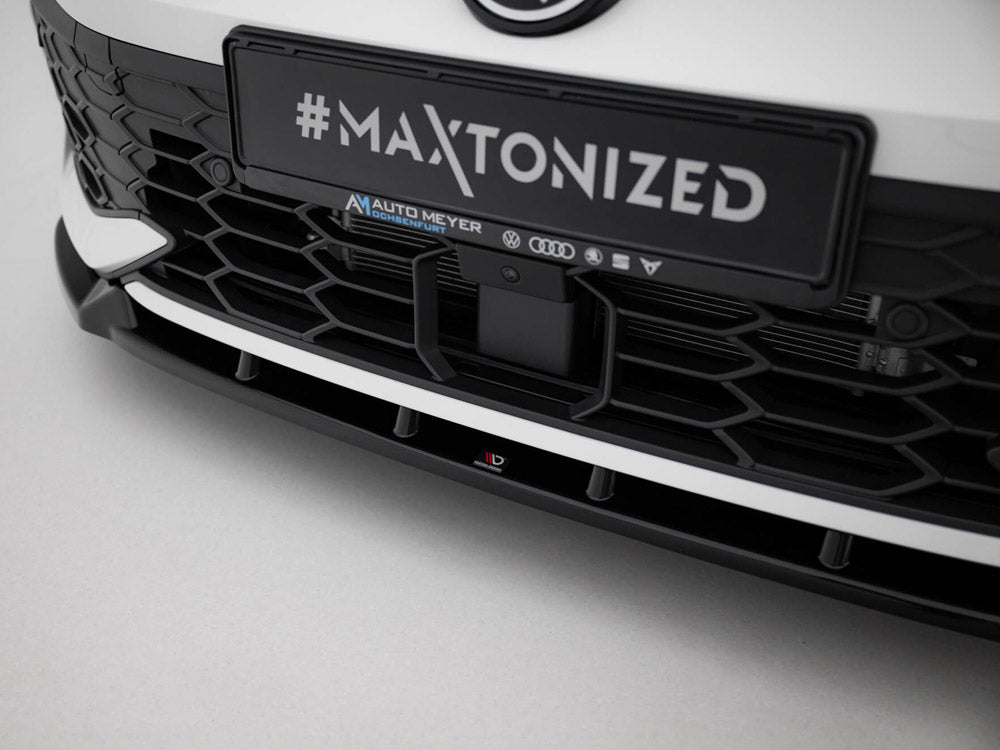 Front Splitter V.2 compatible with Volkswagen Golf GTI / GTE / R-Line Mk8 Facelift