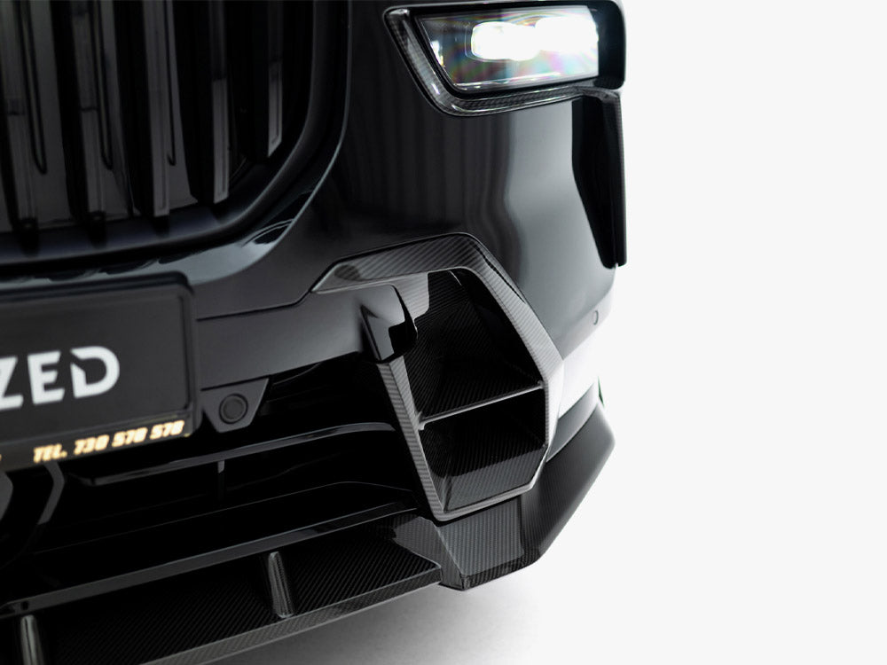 Prepreg Carbon Front Bumper Side Vents compatible with BMW X7 M-Pack G07 Facelift