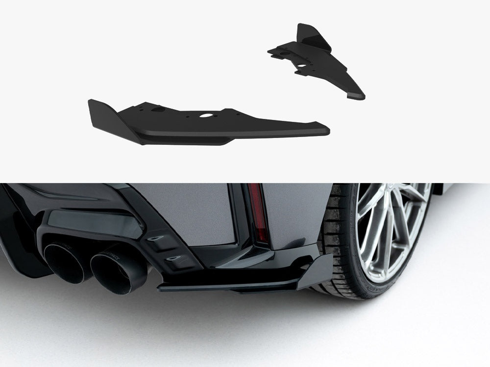 Street PRO Rear Side Splitters V.2 + Flaps compatible with BMW M135i F70