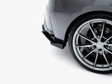 Street PRO Rear Side Splitters V.1 + Flaps compatible with BMW M135i F70
