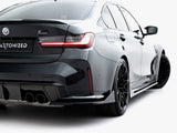 Rear Side Splitters V.5 compatible with BMW M3 Sedan / Touring G80 / G81