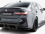 Rear Side Splitters V.3 compatible with BMW M3 Sedan / Touring G80 / G81