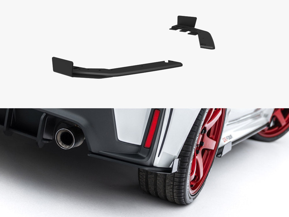 Street PRO Rear Side Splitters + Flaps compatible with Toyota GR Corolla Mk12
