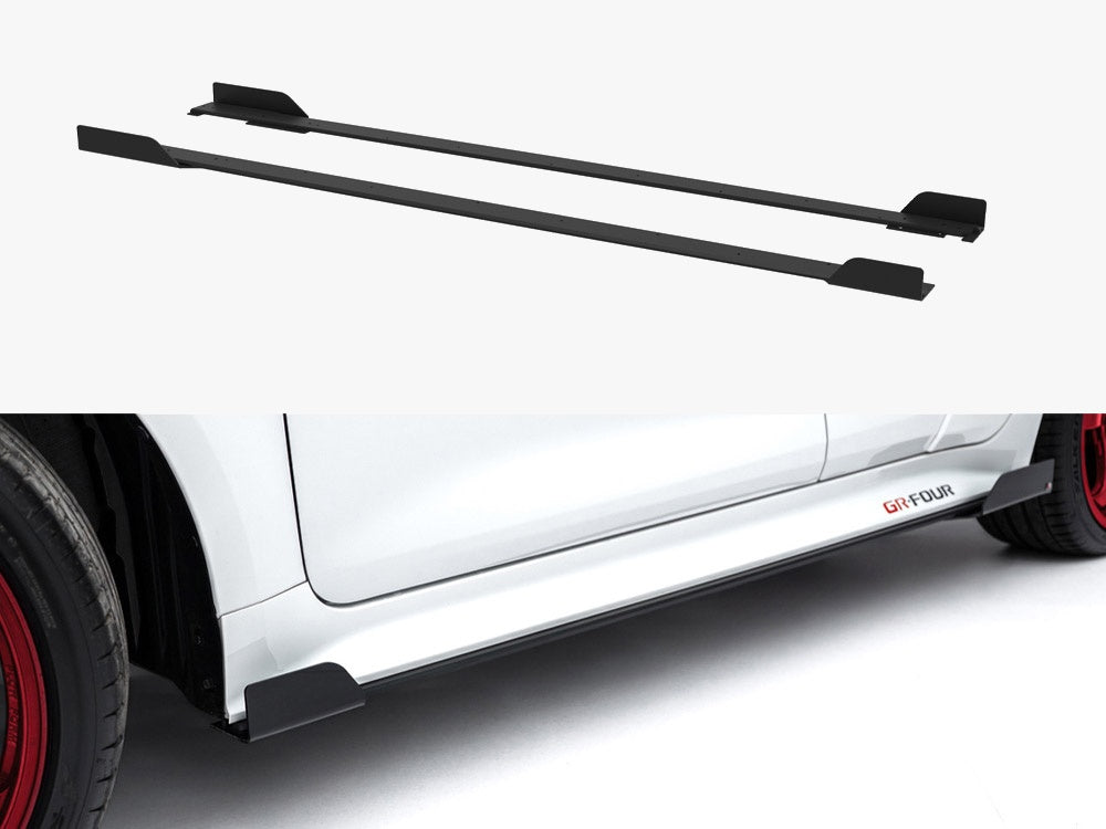 Street PRO Side Skirts Diffusers + Flaps compatible with Toyota GR Corolla Mk12