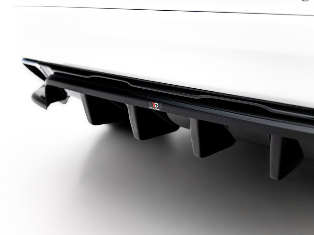 Rear Splitter (Vertical Bars) compatible with Volvo XC60 Mk1 Facelift
