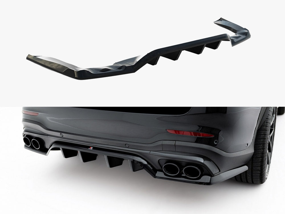 Rear Splitter (Vertical Bars) compatible with Mercedes-AMG GLC 43 SUV X253 Facelift