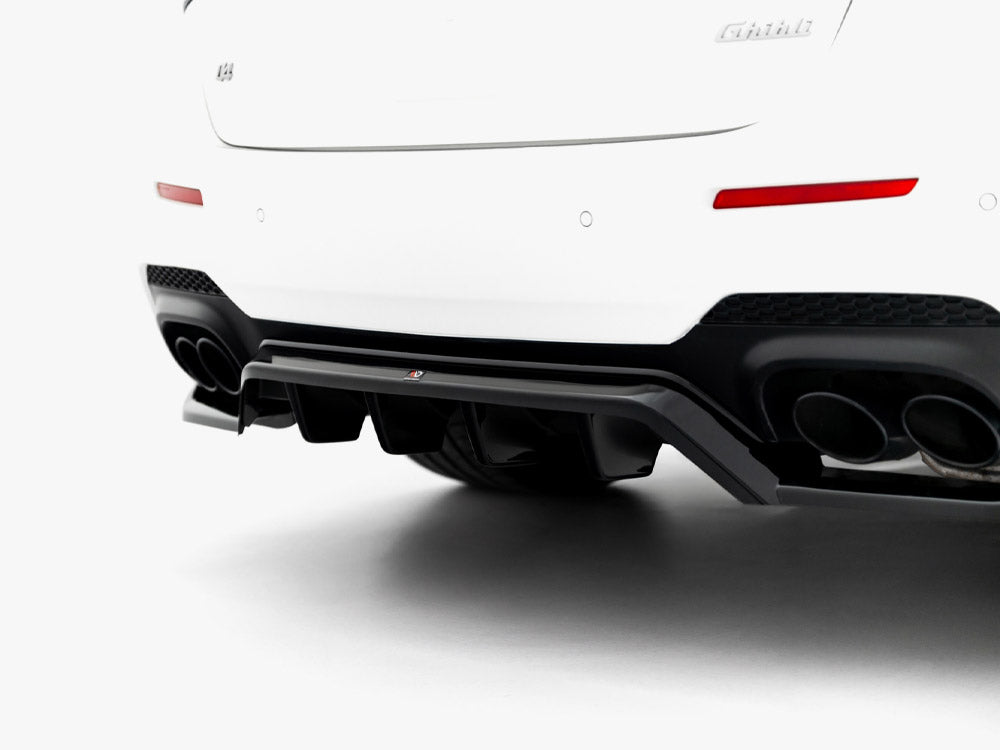 Rear Splitter (Vertical Bars) compatible with Maserati Ghibli Modena Mk3 Facelift