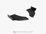 Street PRO Rear Side Splitters + Flaps compatible with Mazda3 MPS Mk1 EU Version