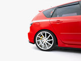 Street PRO Rear Side Splitters compatible with Mazda3 MPS Mk1 EU Version