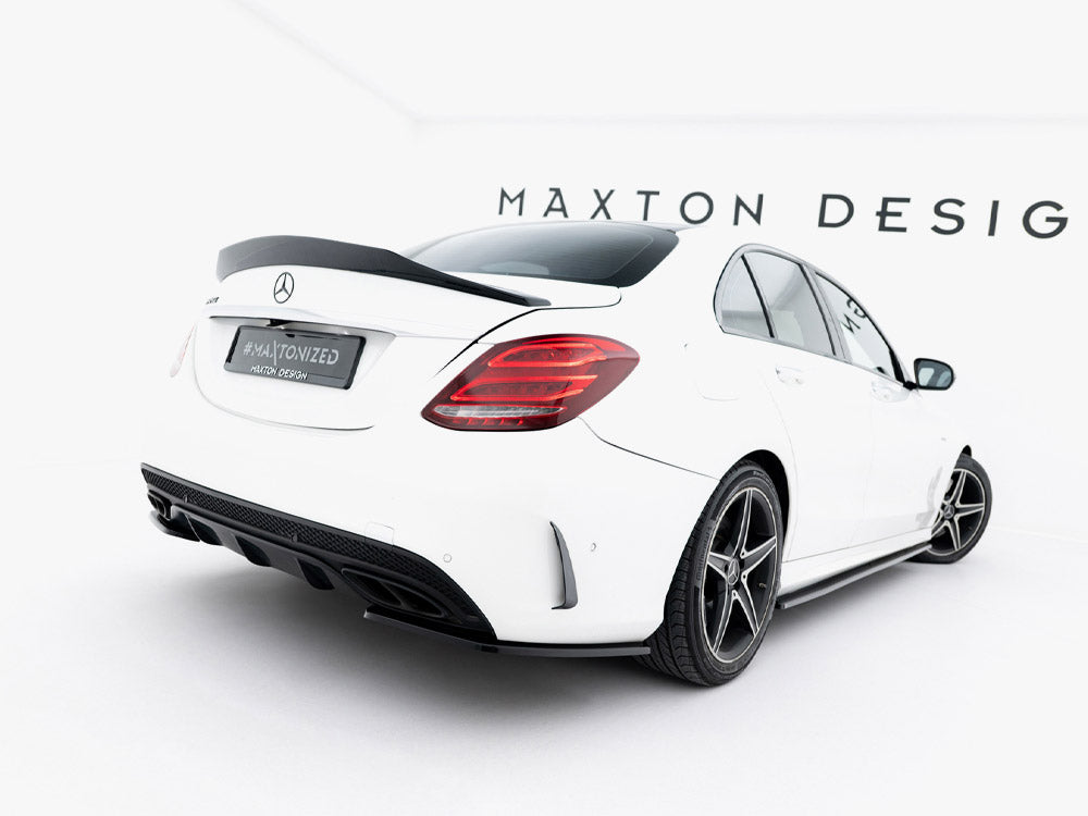 Rear Side Splitters compatible with Mercedes-Benz C AMG Line Sedan W205