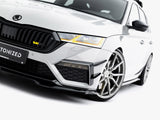 Front Splitter V.4 compatible with Skoda Octavia RS Mk4