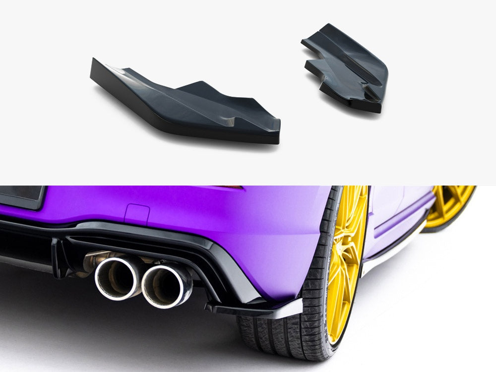 Rear Side Splitters V.6 compatible with Volkswagen Golf R Mk8 Facelift