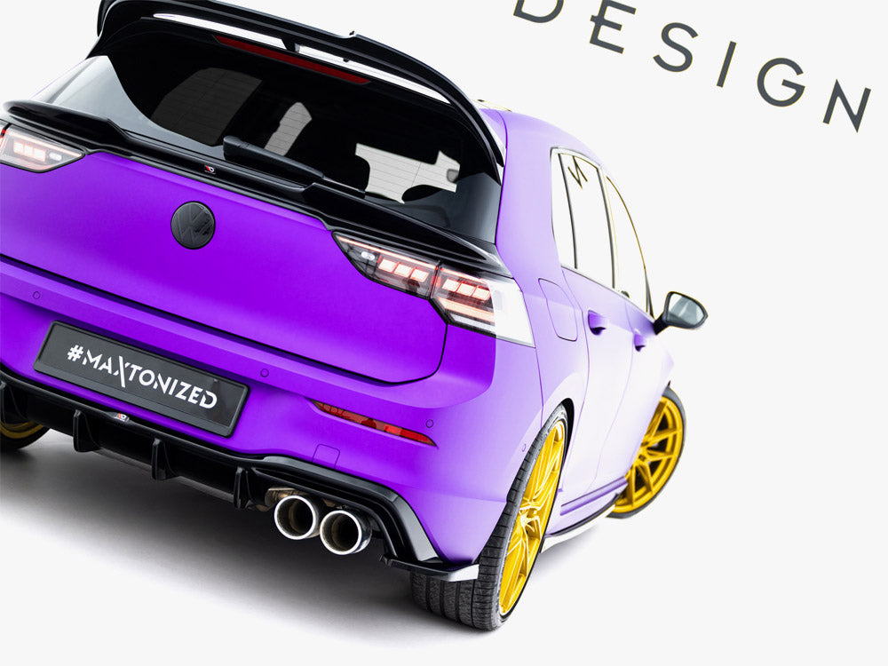 Rear Side Splitters V.6 compatible with Volkswagen Golf R Mk8 Facelift