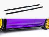 Side Skirts Diffusers V.5 compatible with Volkswagen Golf R Mk8 / Mk8 Facelift