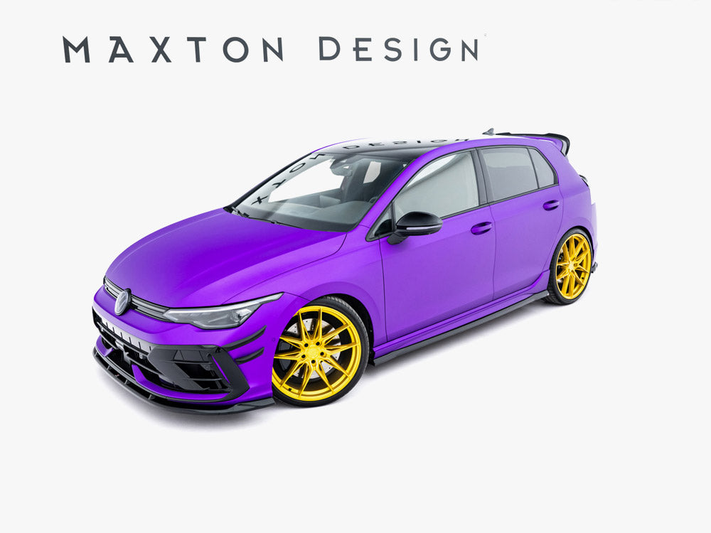 Side Skirts Diffusers V.5 compatible with Volkswagen Golf R Mk8 / Mk8 Facelift