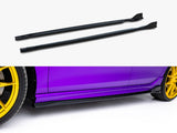 Side Skirts Diffusers V.4 compatible with Volkswagen Golf R Mk8 / Mk8 Facelift