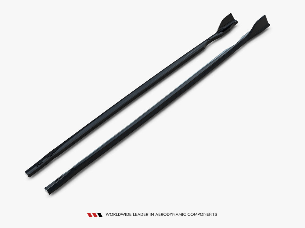 Side Skirts Diffusers V.4 compatible with Volkswagen Golf R Mk8 / Mk8 Facelift