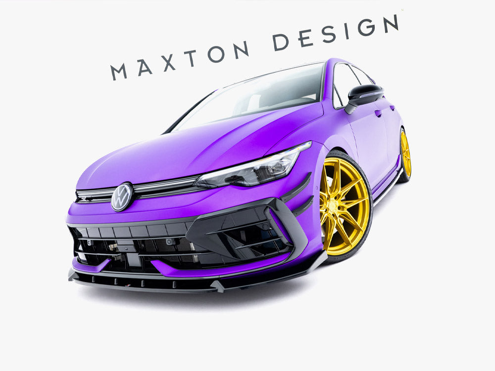 Front Splitter V.3 compatible with Volkswagen Golf R Mk8 Facelift
