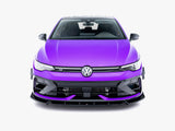 Front Splitter V.3 compatible with Volkswagen Golf R Mk8 Facelift