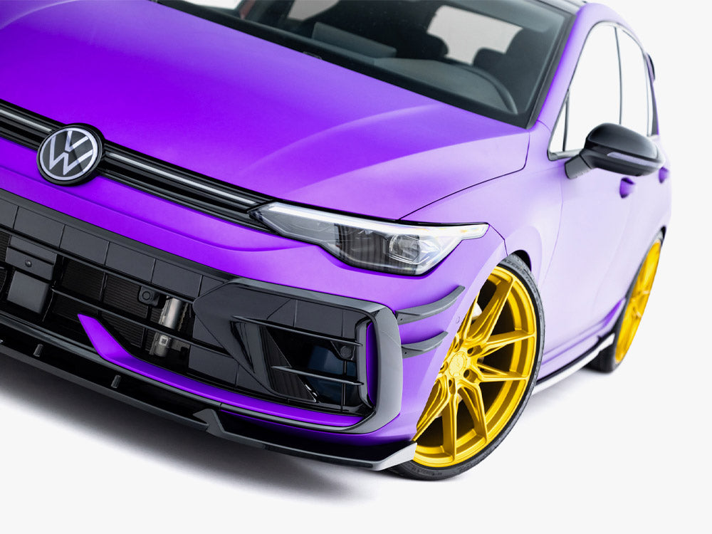 Front Splitter V.3 compatible with Volkswagen Golf R Mk8 Facelift