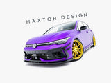 Front Splitter V.2 compatible with Volkswagen Golf R Mk8 Facelift