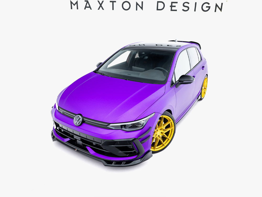 Front Splitter V.1 compatible with Volkswagen Golf R Mk8 Facelift