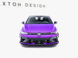 Front Splitter V.1 compatible with Volkswagen Golf R Mk8 Facelift
