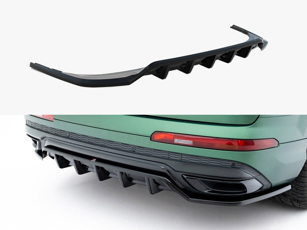 Rear Splitter (Vertical Bars) compatible with Audi Q7 S Line Mk2 Facelift