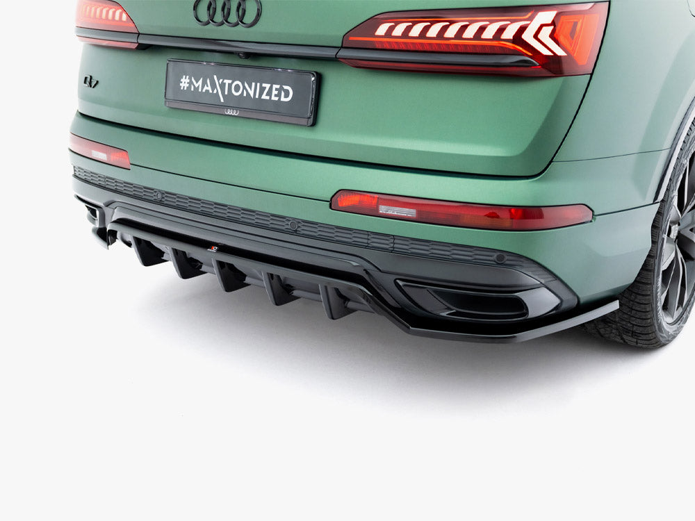 Rear Splitter (Vertical Bars) compatible with Audi Q7 S Line Mk2 Facelift