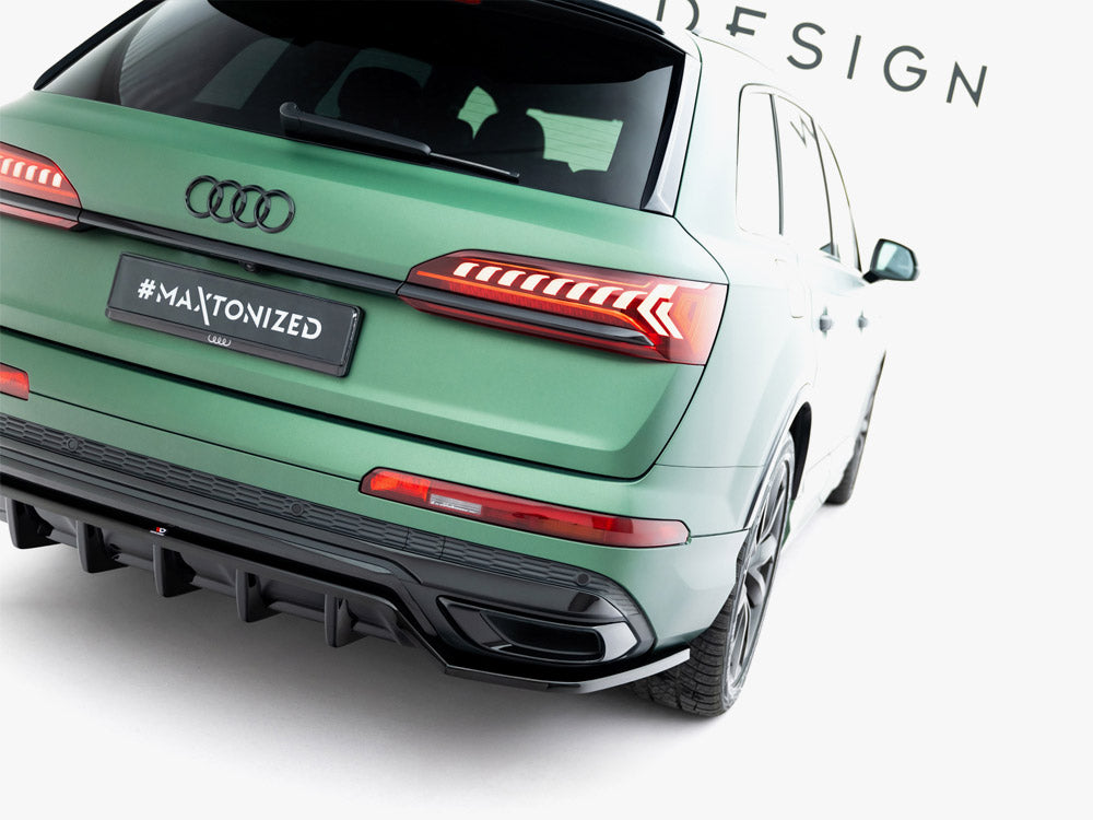Rear Splitter (Vertical Bars) compatible with Audi Q7 S Line Mk2 Facelift